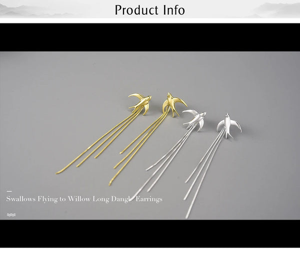 Swallows Flying  Earrings
