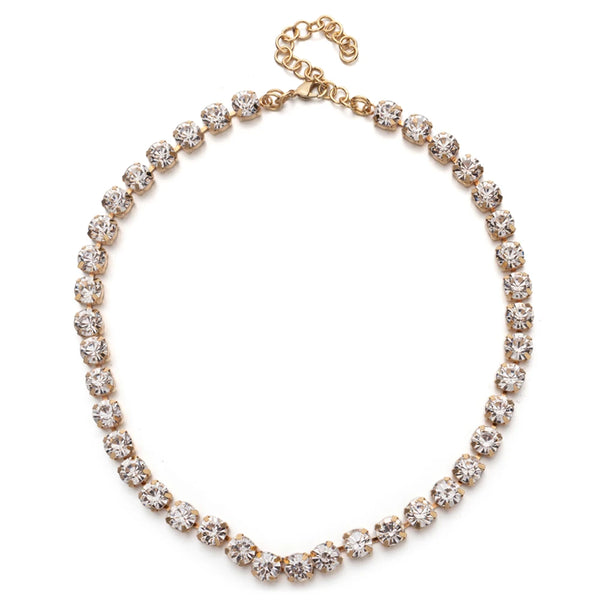 Crsytal Beads Necklace  Claw
