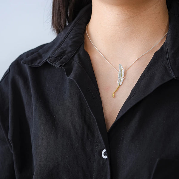Goose Feather Pendant