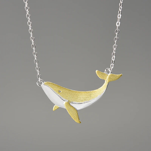Silver Whale Necklace