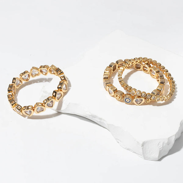 Zirconia Love Bangle