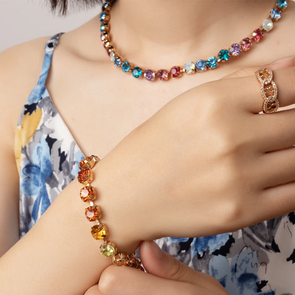 Crsytal Beads Necklace  Claw