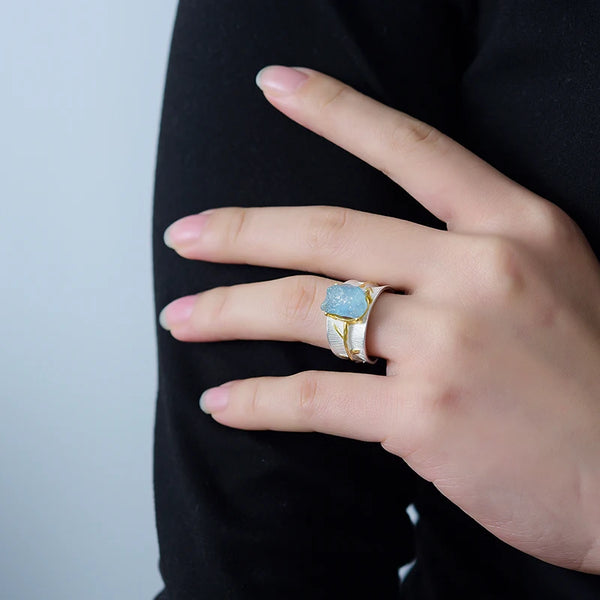 Aquamarine  Rings