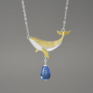 Silver Whale Necklace