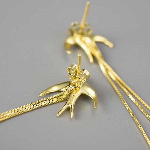 Swallows Flying  Earrings