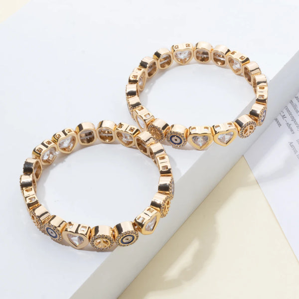 Zirconia Love Bangle
