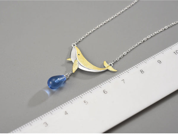 Silver Whale Necklace