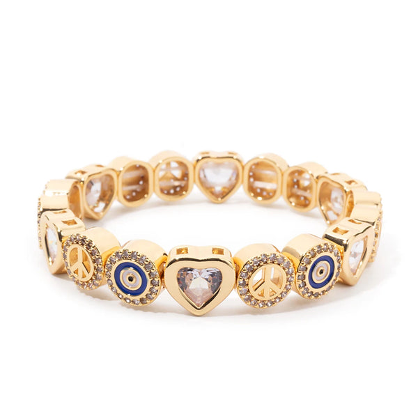 Zirconia Love Bangle