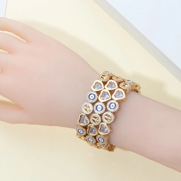 Zirconia Love Bangle