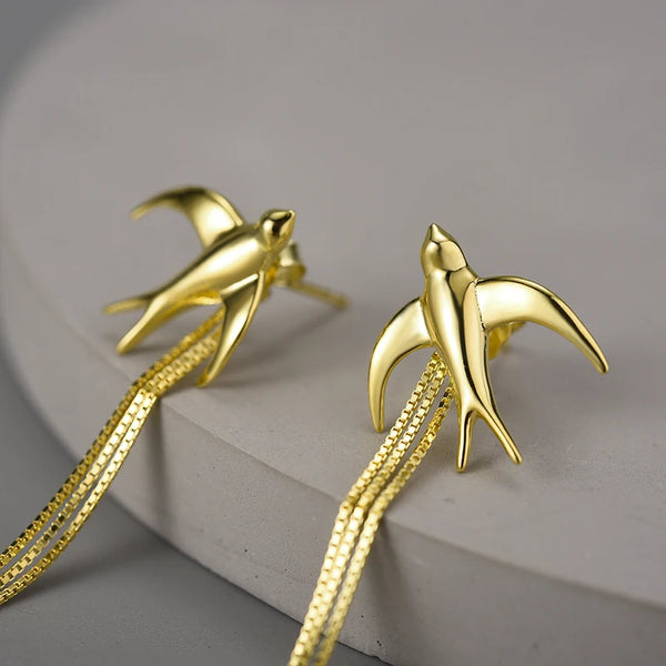Swallows Flying  Earrings