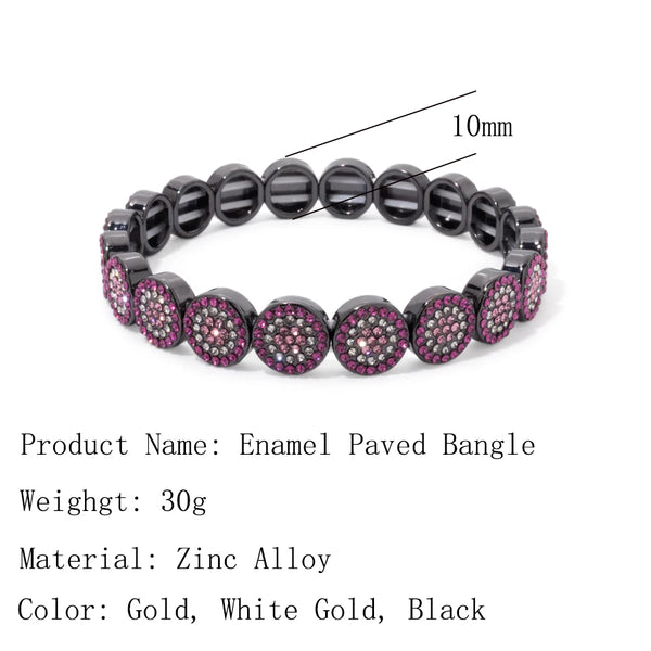 Paved Enamel Bracelets