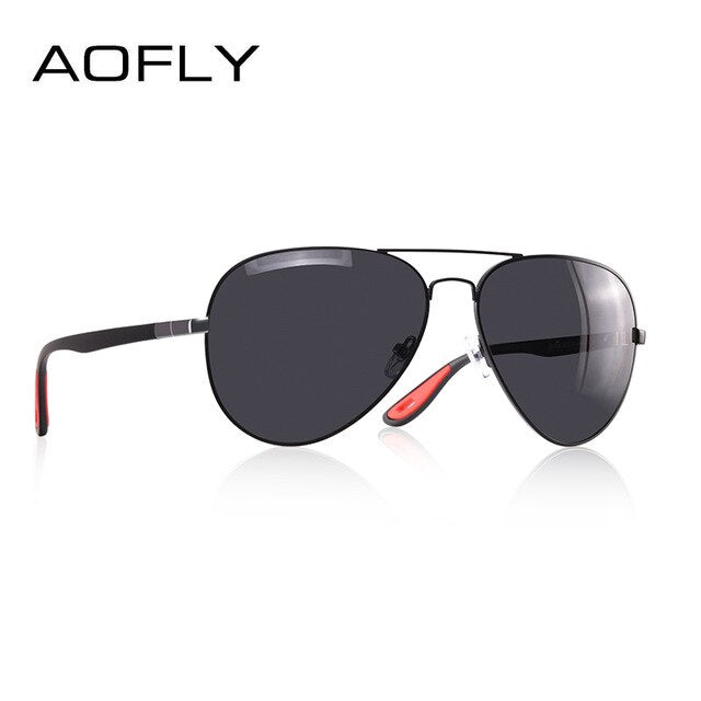 AOFLY BRAND DESIGN Classic Polarized Sunglasses Men Women Driving Pilot Frame Sun Glasses