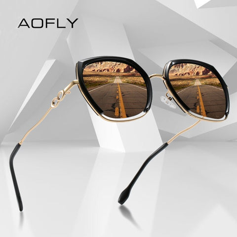 AOFLY Square Polarized Sunglasses Women Luxury BRAND DESIGN Fashion
