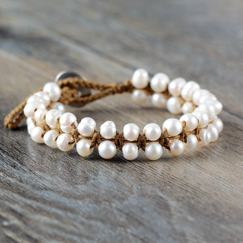 Classic Pearl Bracelet Handmade Freshwater Pearls