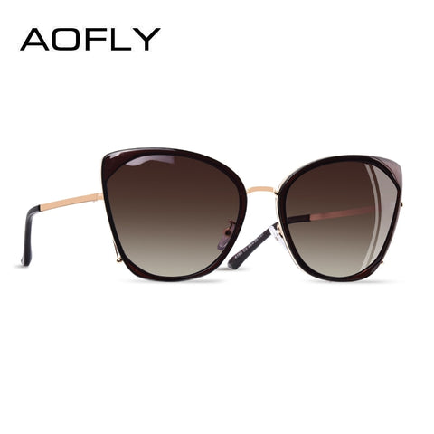 AOFLY Cat Eye Sunglasses Female Polarized